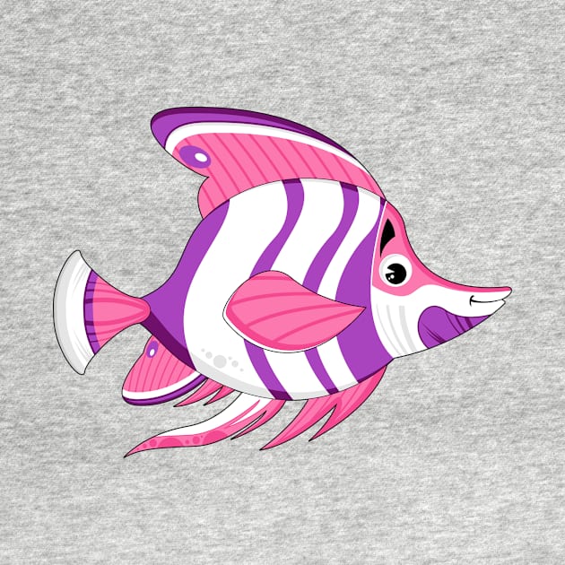 Cute Cartoon Tropical Fish by markmurphycreative